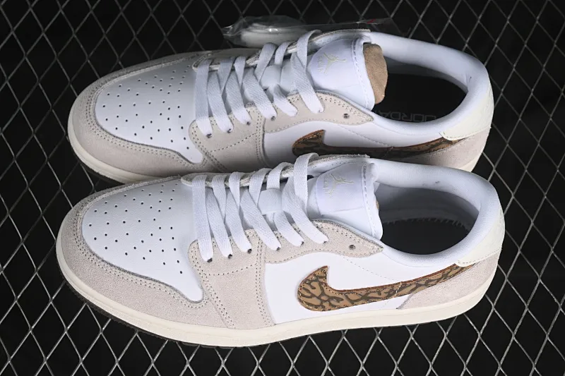 All categories Air Jordan Jordan series basketball shoes Air Jordan 1 Low Air Jordan 1 Low Golf AJ1 Joe 1 new golf version white gray gold color DD9315-116